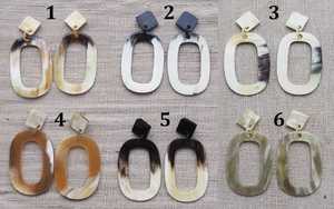 Pendientes de Cuerno de Buey Naturales, Elegantes, con Diseño de Flor, Hechos en India, para Mujeres y Niñas, Ideales para Bodas y Aniversarios - Product Image 4