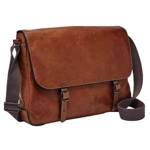 Sac à dos en cuir pour ordinateur portable pour hommes et femmes Sac d'ordinateur de bureau Sac de messager pour hommes pour le travail et les études - Product Image 5