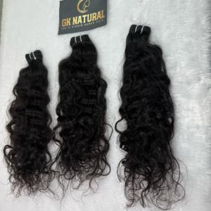 Paquets de cheveux humains naturels bruts indiens bouclés et droits Styles Remy et cheveux vierges - Product Image 2