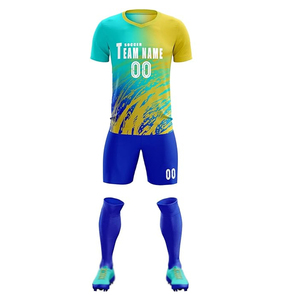 Camiseta de Fútbol Personalizada 100% Poliéster, Impermeable, Ligera, de Secado Rápido y Transpirable, Color Sólido, Personalizable, Corta, Estampada - Product Image 2