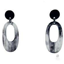 Pendientes Artesanales de Cuerno de Búfalo Ecológicos de Alta Calidad, Joyería de Moda para Mujer de la India - Product Image 3