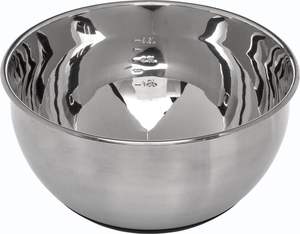 Tazón de servicio de acero inoxidable altamente funcional con construcción duradera y atractivo atemporal para varios ajustes - Product Image 1