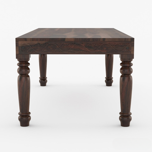 ชุดโต๊ะอาหาร 8 ที่นั่ง โมเดิร์น งานแกะสลักด้วยมือ เบาะหนัง โครงไม้สักแท้ พับเก็บได้ เหมาะสำหรับอพาร์ทเมนต์และโรงแรม - Product Image 6