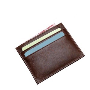 Funda de cuero PU para tarjetas de negocios, cartera, Tarjetero con nombre - Product Image 1