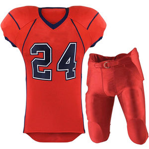 2025 más alta calidad diseño personalizado sublimación jóvenes uniformes de fútbol americano Jersey pantalones integrados - Product Image 1