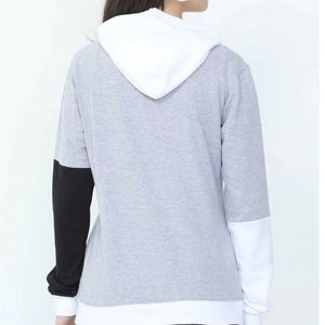 Sudadera con capucha de lana tecnológica de algodón de gran tamaño de alta calidad para mujer, ropa informal de invierno con precio de logotipo frontal - Product Image 3