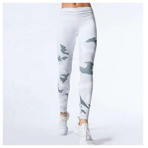Elastic Waist Yoga Leggings Best Selling High Waist High Quality Adult Women's Fitness Leggings High Logo Fleece Fabric Sport - Product Image 1