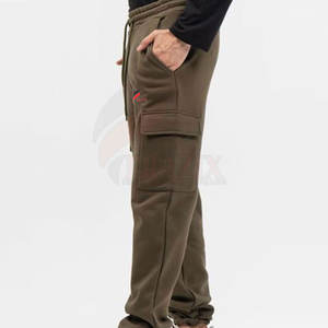 Marque privée Pantalons cargo pour hommes à vendre Pantalons cargo pour hommes de couleur unie Pantalons cargo multi-poches - Product Image 5