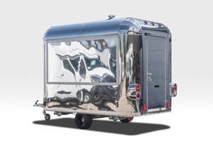 Camion de restauration mobile 4,8 m, carrosserie en aluminium, espace de préparation motorisé, compartiments isolés, résistant à la rouille, garantie de 2 ans pour une utilisation en extérieur - Product Image 2