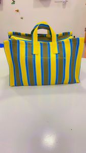 Indian Recycled <b>Nylon</b> Striped Woven <b>Bags</b> Manufactured in India Eco-friendly Multicolor Market <b>Bags</b> and Pouches Made in India. - Product Image 5