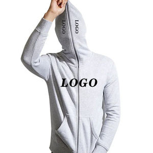 2026 venta al por mayor sudaderas con capucha de gran tamaño hombre liso personalizado algodón polar ropa de calle cara completa con cremallera Sudadera con capucha para hombres - Product Image 1