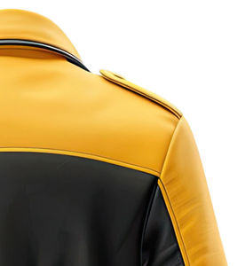 Veste de moto d'hiver en peau de vache noire de haute qualité pour hommes col montant conception personnalisée plusieurs poches imperméable coupe-vent - Product Image 5