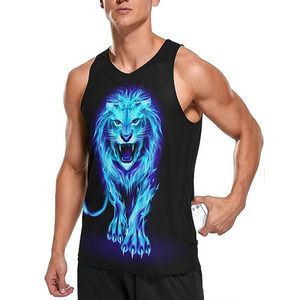 Débardeurs de gymnastique pour hommes de qualité supérieure respirant et léger entraînement sport vêtements de fitness coton vêtements pour hommes grande taille débardeurs - Product Image 2