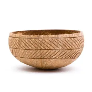 Hot Sale 2024 Factory Supplier Vietnam Coconut Shell Bowls / Sustainable Natural coconut bowls Custom logo for wholesale