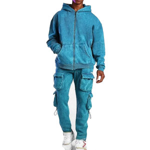 Survêtements délavés à l'acide personnalisés de haute qualité pour hommes vêtements de mode et de sport survêtement délavés à l'acide pour hommes - Product Image 1