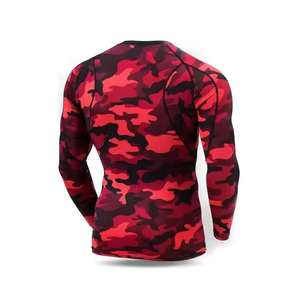 Sublimación digital Impresión de camuflaje Buena calidad Camisa de compresión de manga larga Bjj MMA Fighting Gear Rash Guard - Product Image 4