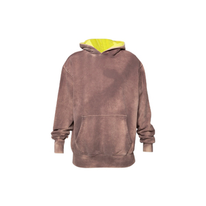 เสื้อฮู้ดแบบสวมศีรษะของผู้ชายซักกรด100% มีฮู้ดหนาโอเวอร์ไซส์ผ้าฝ้ายหนักพิมพ์ลายหน้าจอหนาสำหรับฤดูหนาว - Product Image 5