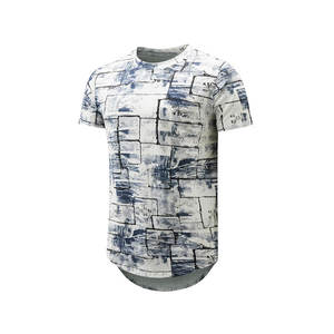 Camiseta para hombre 100% algodón 320 GSM estilo Hip Hop estampado informal en tela de punto de manga corta - Product Image 4