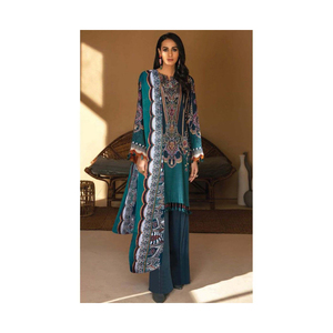 Traje de césped de algodón indio pakistaní shalwar kameez diseño caliente ropa tipo Salwar Kameez producto para la venta - Product Image 6
