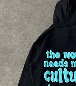 Sudadera Extra Grande de Estilo Urbano con Estampado Gráfico Vintage, Tejido de Punto de Algodón Formal, Talla Grande con Capucha - Product Image 2