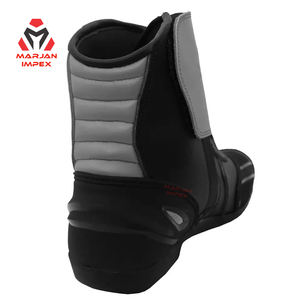 Motorcycle Racing Boots Leather Track Ready Riding Footwear With Strong Ankle Support And High Grip Racing Sole - Product Image 2