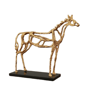 Sculpture décorative en métal de luxe Pièce d'art moderne pour la maison et le bureau Artisanat en métal de haute qualité pour le salon et la chambre à coucher - Product Image 3