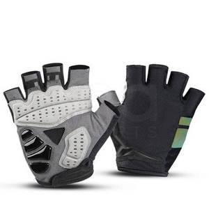 Gants de vélo à demi-doigts pour hommes et femmes Gants de cyclisme en plein air anti-choc pour l'équitation à vélo - Product Image 2