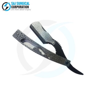 Rasoir droit de barbier vintage OEM lame en acier au carbone au design classique avec gaine en cuir pour le rasage traditionnel - Product Image 3