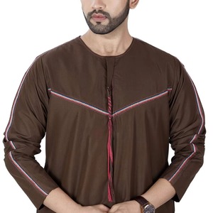 Vente chaude, Jubbah saoudienne pour hommes, personnalisable, couleur unie, islamique, vente directe d'usine, coton de haute qualité, respirant - Product Image 5