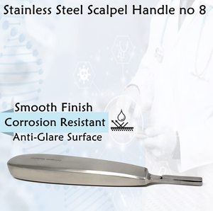 Herramienta médica Premium Mango de bisturí quirúrgico con base de hoja de instrumentos quirúrgicos para uso quirúrgico - Product Image 6