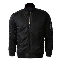 Blouson Bomber Décontracté pour Homme avec Logo Personnalisé, Léger, 100% Nylon, Col Montant, Respirant, Écologique, Vêtement d'Extérieur pour un Style Quotidien