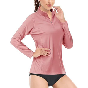 Pull-over unisexe personnalisé à quart de fermeture éclair pour femmes molleton de polyester demi-fermeture éclair sweat-shirt élégant grande taille ensemble de jogging pour l'été - Product Image 1