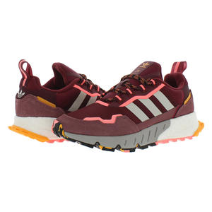 Chaussures Adidas Zx 1K Boost Seasonality pour femmes Couleur : Bourgogne/Argent 100% authentiques - Product Image 3
