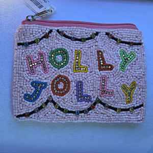 Monedero de cuentas hecho a mano con un lindo oso con gorro y bufanda, diseño de animal con cuentas. - Product Image 6