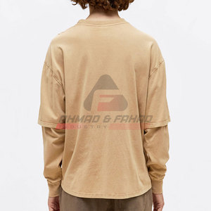 เสื้อยืดสองชั้นสำหรับผู้ชายเสื้อยืดลำลองแห้งเร็วสีแบบกำหนดเอง - Product Image 4