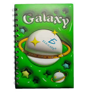 Cuaderno Rayado de 80 Páginas, Estilo Espacial y Metálico, con Espiral y Cubierta de Papel Resistente - Product Image 3