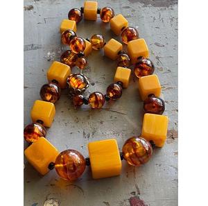 Customized <b>Pink</b> Resin Beads <b>Necklace</b> Vintage Modern Style Natural Plating for Wedding Engagement Christmas Parties Office Wear - Product Image 2