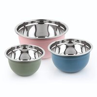 Tazón para Mezclar de Acero Inoxidable de Alta Calidad, Diseño Alemán, Ligero, Resistente, Apto para Alimentos, No Tóxico, Personalizado, 10L+, Apto para Lavavajillas