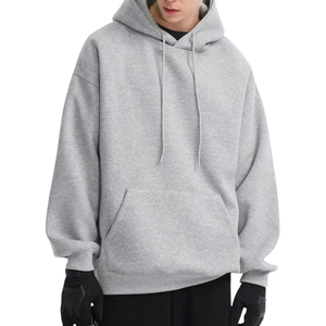 Sweat-shirt à capuche en coton uni pour homme Fabricant OEM | Pull mode minimal pour Streetwear vente en gros en vrac - Product Image 4