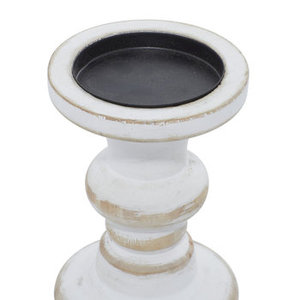 Bougeoir en bois avec finition noire Parfait pour les fêtes de mariage Décor de Noël Accent d'éclairage élégant Occasions spéciales - Product Image 4