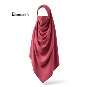 Élégant traditionnel musulman Long Khimar personnalisable foulard léger respirant tissu doux modeste porter pour les femmes grande taille - Product Image 6