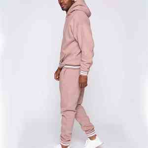 Chándal de Invierno para Hombre con Capucha y Logotipo Personalizado, 100% Algodón, Felpa, Ligero, Transpirable y de Secado Rápido - Product Image 4