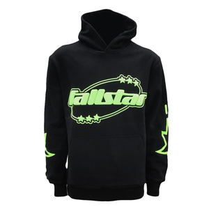 Sudadera con capucha con estampado 3D de algodón para hombre, Sudadera con capucha con mangas estampadas de espuma, sudaderas con capucha informales sin cuerdas para hombre - Product Image 1