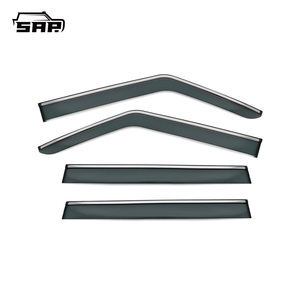 <span class=keywords><strong>D</strong></span>éflecteurs <span class=keywords><strong>de</strong></span> vitres latérales Premium 4 pièces pare-soleil pour Byd Shark 6 avec garniture chromée, teinte fumée, protection anti-<span class=keywords><strong>pluie</strong></span>, à coller - Product Image 3