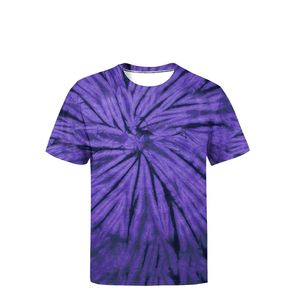 เสื้อยืดคอกลมสำหรับผู้ชาย, เสื้อยืดคอกลมแขนสั้นผ้ามัดย้อมผ้าคอตตอน100% - Product Image 5