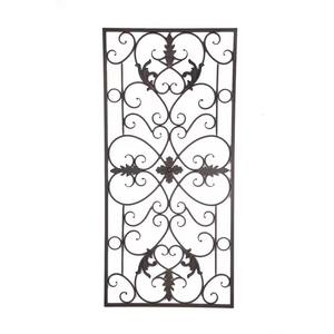 Arte de pared de hoja de Metal negro con acento de cristal perfecto para sala de estar dormitorio o decoración de pared de pasillo en estilo elegante moderno - Product Image 4