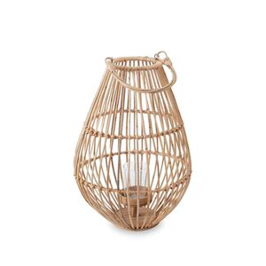 Vintage Bamboo Wicker Candle Holder <b>Rattan</b> <b>Lantern</b> Handicraft Decorative for Home Living Room for Other Candle Jars <b>Lanterns</b> - Product Image 1