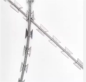 Fil de fer <span class=keywords><strong>barbelé</strong></span>, <span class=keywords><strong>barbelé</strong></span> anti-oiseaux, lames de protection, épines, fil de <span class=keywords><strong>barbier</strong></span> anti-escalade, fil de rasoir droit - Product Image 2