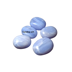 Pierre précieuse de palmier d'agate de dentelle bleue de qualité supérieure pour la décoration de la maison au prix de gros de l'inde - Product Image 4