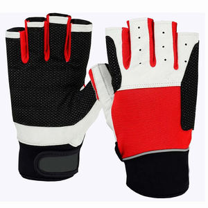 New Design Hot Sale Leather Neoprene Lightweight Half Finger Waterproof Breathable <b>Weight</b> <b>Lifting</b> Gloves Fitness Gym Unisex New - Product Image 1